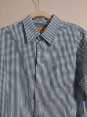 Duck Head Blue Gingham Button-Down Men's Shirt
